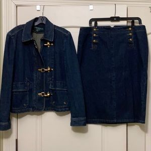 Lauren Denim Jacket $75  & Lauren Skirt $40